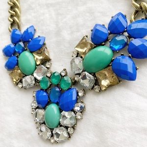 Statement Necklace Blue stones